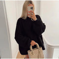 Women's Fluffy Oversized Knit Sweater