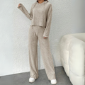 Women's Cozy Hooded Sweatshirt and Joggers Two-Piece Set