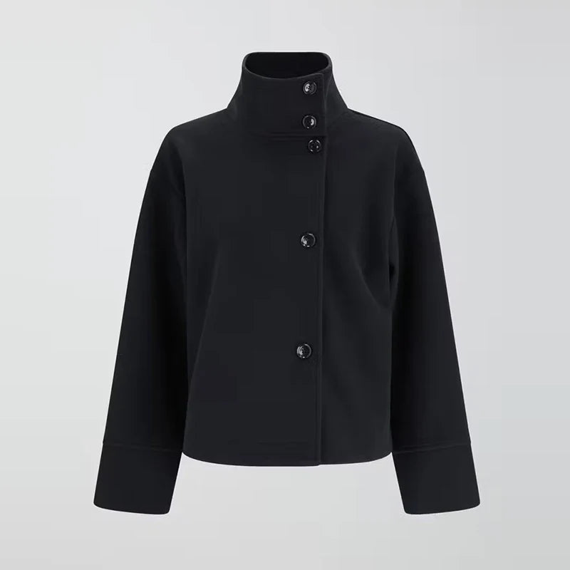 Stand Collar Women's Pea Coat