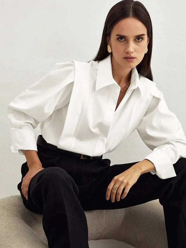 Women's Button Down Square Shirt