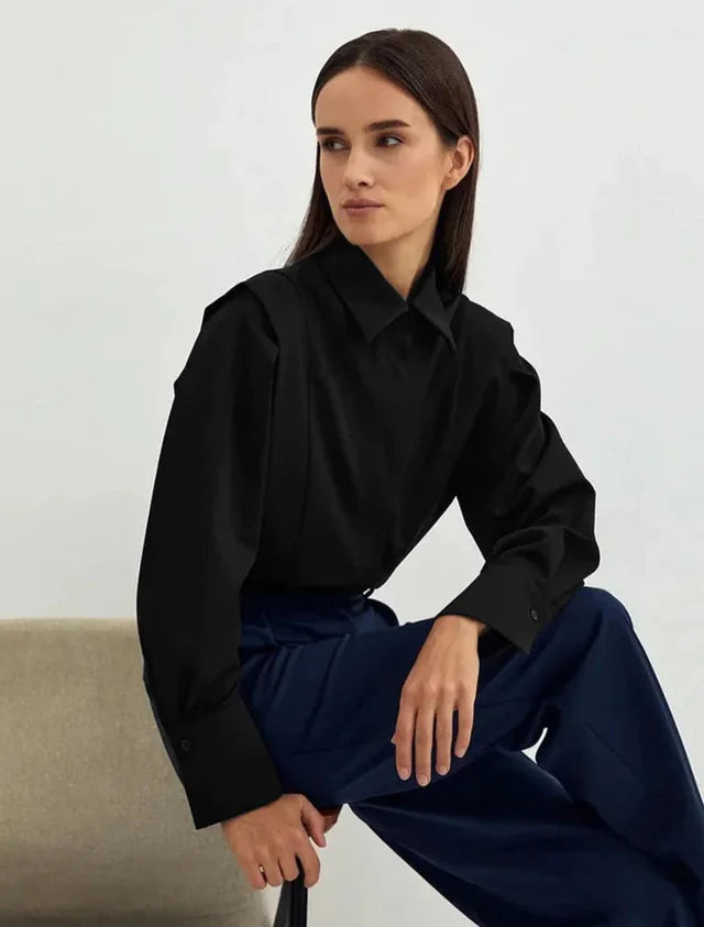 Women's Button Down Square Shirt