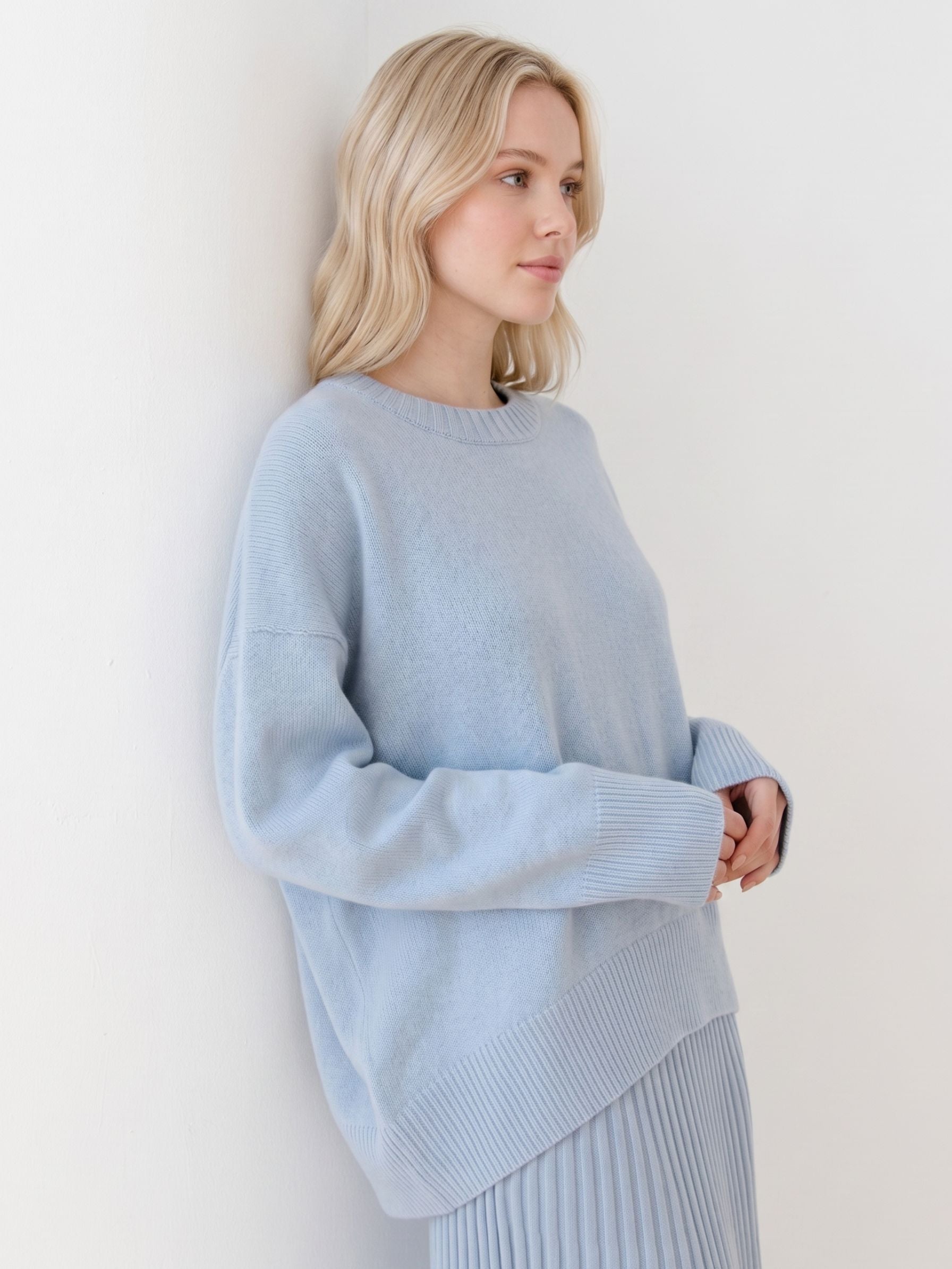 Women's Oversized Crewneck Knit Sweater