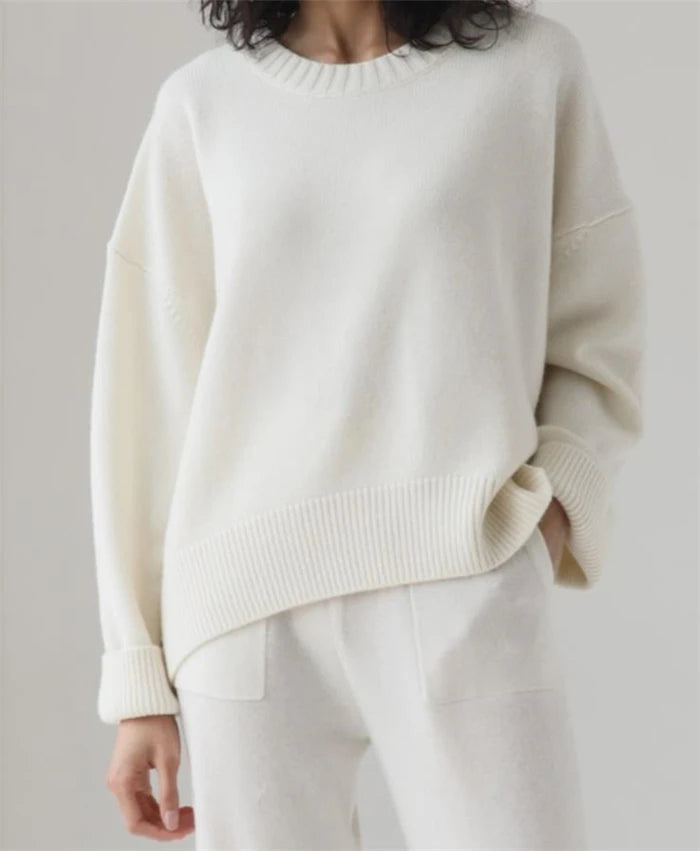 Women's Oversized Crewneck Knit Sweater