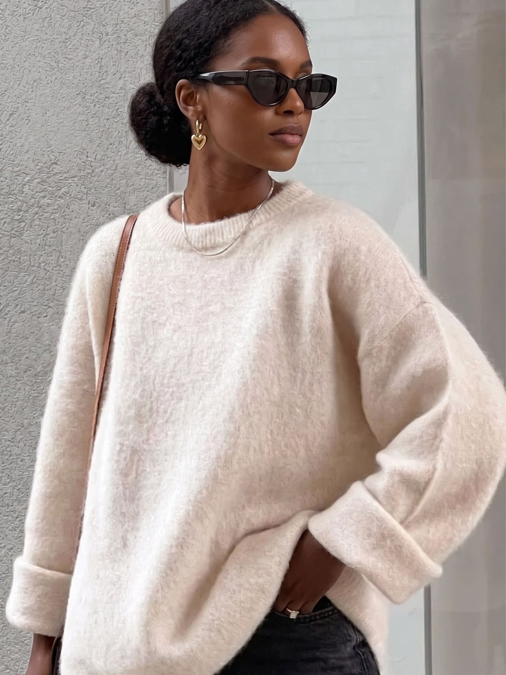Women's Oversized Wool Sweater - Zaya