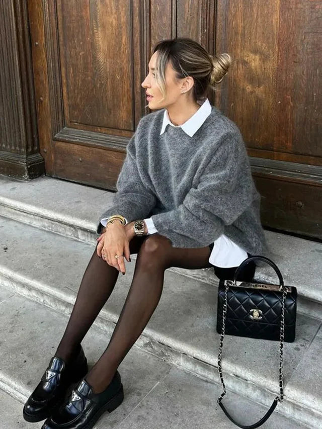 Women's Oversized Wool Sweater - Zaya