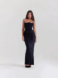 Women's Strapless Corset Maxi Dress Mia